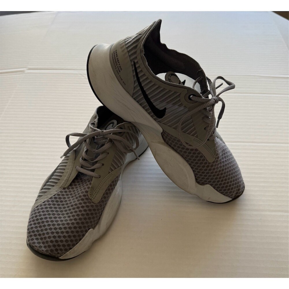 Nike SuperRep Go Men's Training Shoes Gray/Black Lightweight Sneakers 8.5